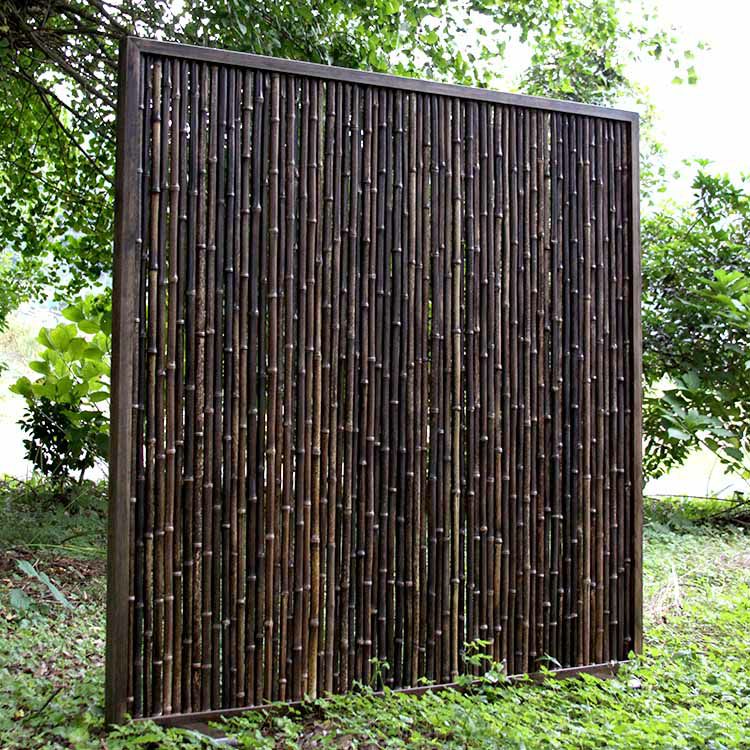 黒竹パーティション 150cm | 虎斑竹専門店 竹虎