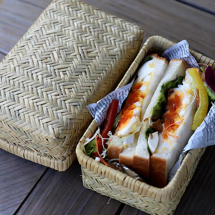 煎茶道具 竹製 提籠 茶籠 さげかご ていらん 竹製手提 竹工芸 竹細工 