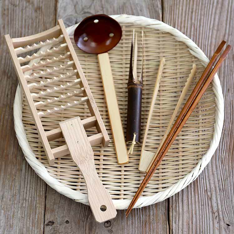 お鍋料理を更に楽しくする竹の６点セット