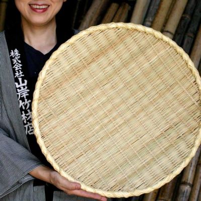 丸竹ざる（二重巻）小 48cm