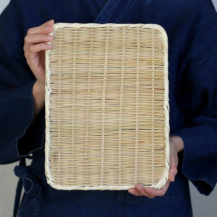 国産竹使用 職人 蕎麦ざる 竹ザル 竹カゴ 盛りザル 手づくり 食器
