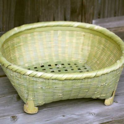 息をのむ本物の美しさ<br>真竹茶碗籠