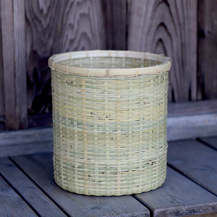 白竹ロングゴミ箱（小） | 虎斑竹専門店 竹虎