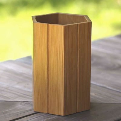 スス竹ペン立て（箸立て）六角