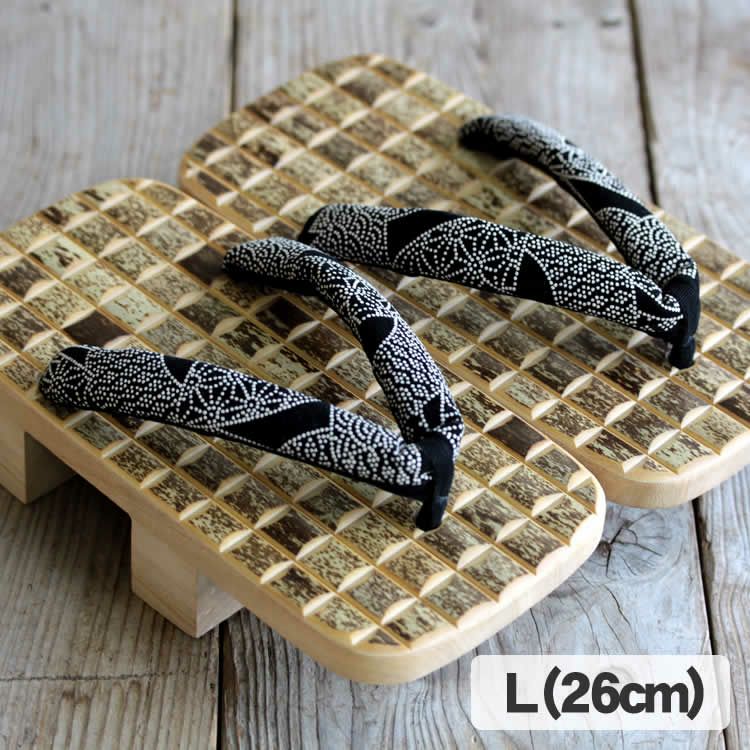 虎竹男下駄（Lサイズ）26cm | 虎斑竹専門店 竹虎