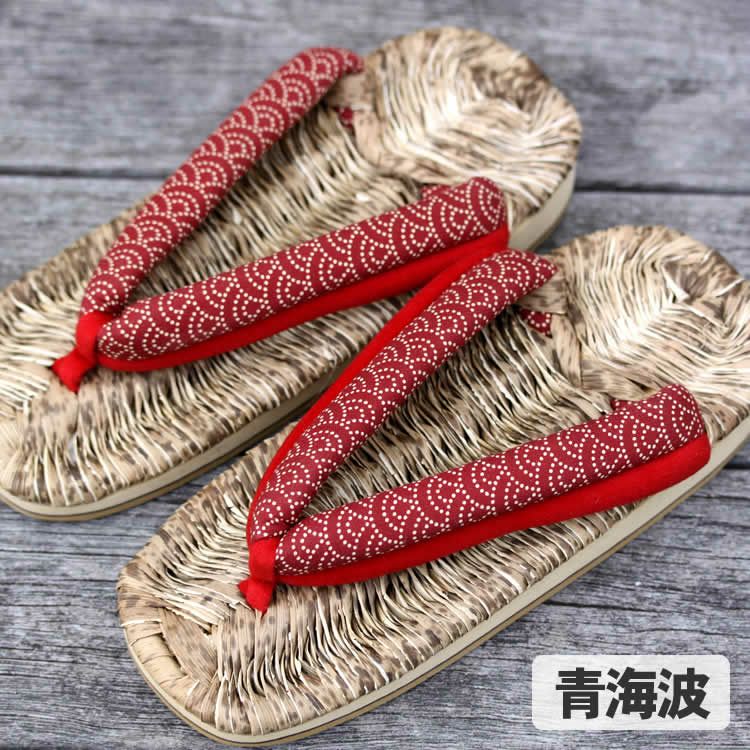 選べる竹皮スリッパ（下駄鼻緒）女性用