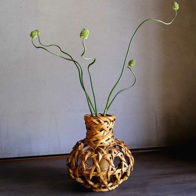 【一点限り】<br>白石白雲斎作 古城<br>（Japanese bamboo art by Hakuunsai Shiraishi）