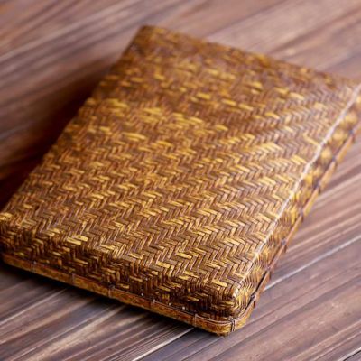 【一点限り】特別価格<br>虎竹網代文庫（染）