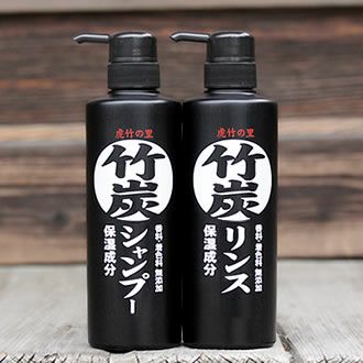 【プレゼントご応募の方限定！】<br>虎竹の里　竹炭シャンプー<br>虎竹の里　竹炭リンスセット<br>各500ml<br>に竹炭石鹸１個をプレゼント♪<br>特別闇市ＳＡＬＥ