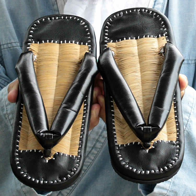 最強の黒革雪駄(合皮)