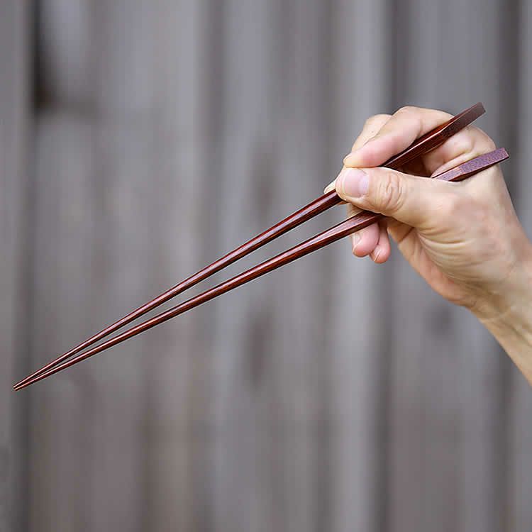 天削りうるし取り箸(菜箸) 30cm 虎斑竹専門店 竹虎