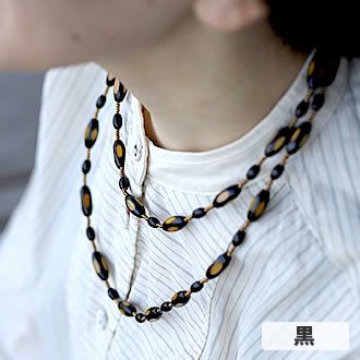 【限定】倉庫から奇跡的に発見された<br> 45年前のデッドストック！<br>竹レトロビーズネックレス