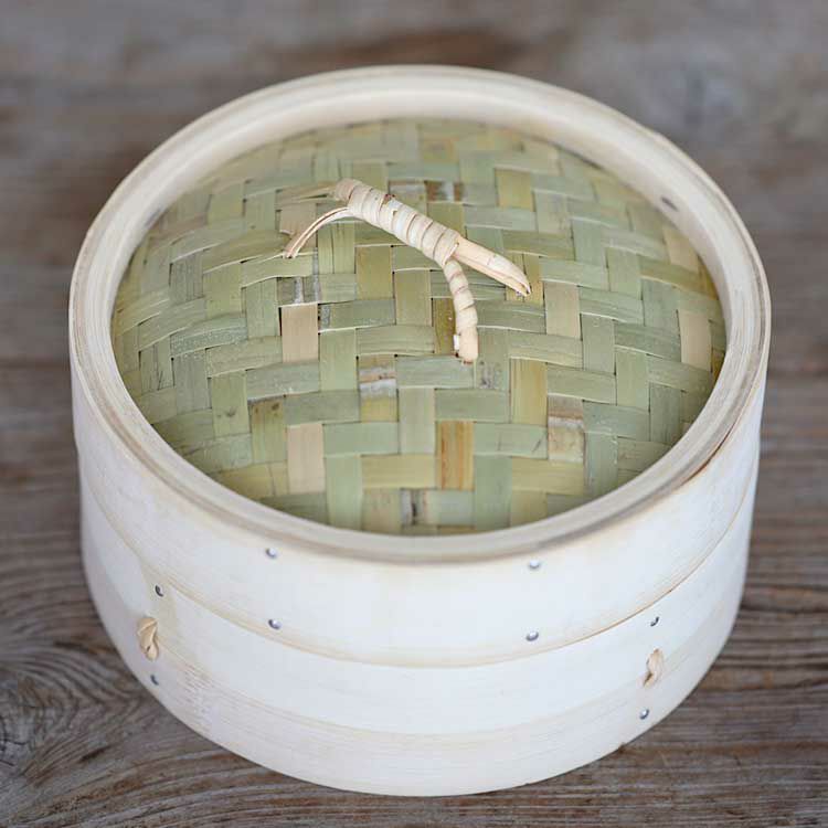 竹蒸篭（セイロ）18cm1段身蓋セット
