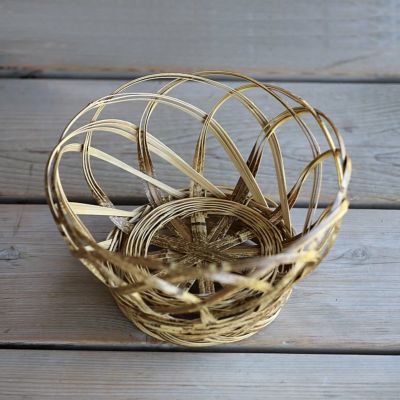 虎竹洗濯籠（小）<br>日本唯一の虎竹で<br>昔懐かしい洗濯籠を復刻<br>高足付で通気性に優れています