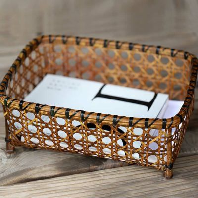 虎竹八ツ目書類籠(漆)