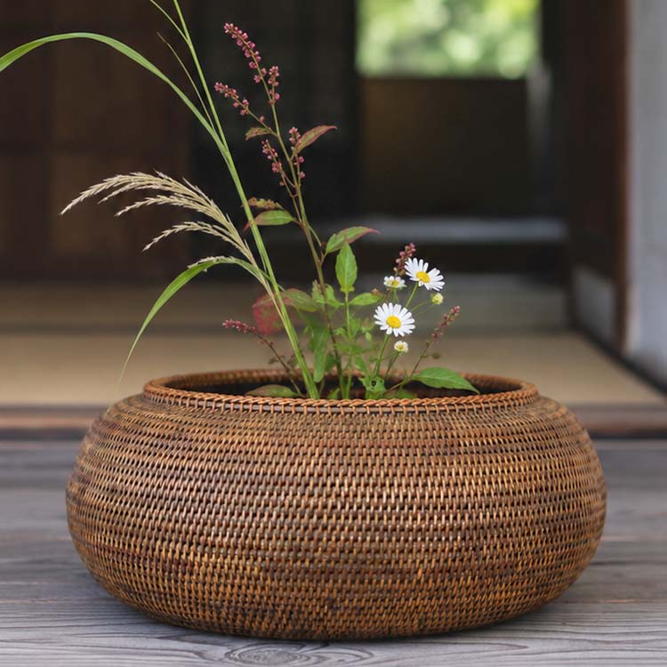 籐花器