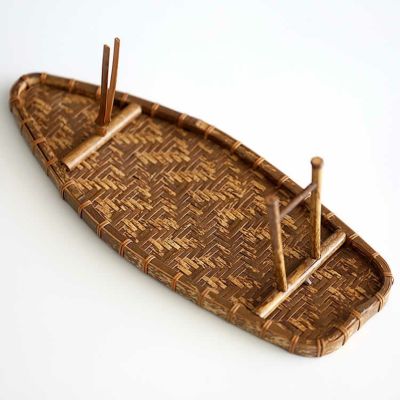 【限定】渡辺竹清作 炉扇立て<br>（Japanese bamboo art by Chikusei Watanabe）