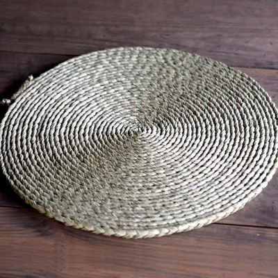【受注生産 お届けまで約2ヶ月】<br>夏涼しく、冬温かい<br>七島藺縄編み円座 50センチ