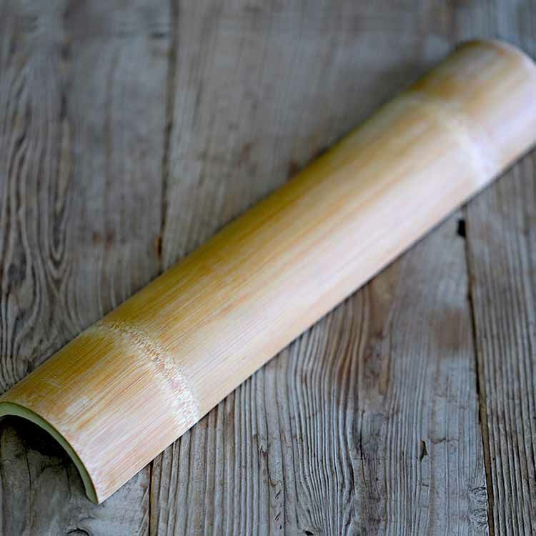 国産】無塗装炭化竹踏み孟宗竹を厳選した丈夫な二節付炭化加工で防虫