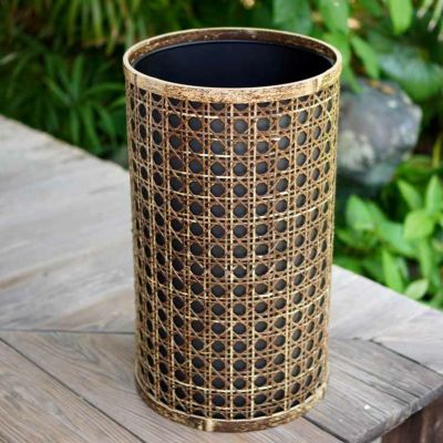 【受注生産 お届けまで約1ヶ月】<br>虎竹八ツ目編み傘立て
