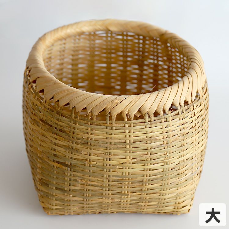 【竹虎YouTube特別販売！】限定3個！篠竹腰籠の大サイズ