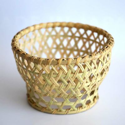 スズ竹茶碗籠