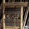 【40%OFF！虫食い・大穴ありSALE特別価格】虎竹片袖垣屋根付 幅45～75cm