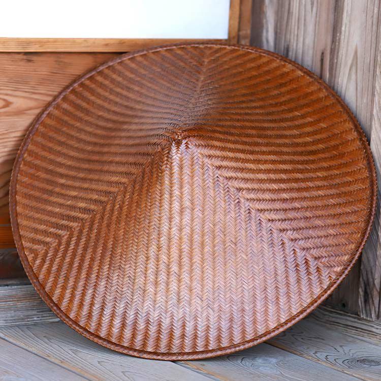 国産竹網代編み浪人笠